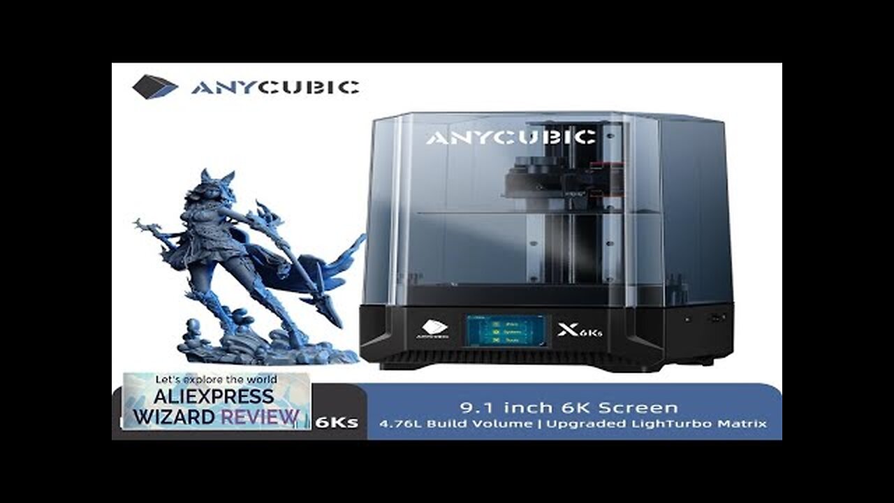 ANYCUBIC Photon Mono X 6Ks LCD 3D Printer 9.1'' 6K Large Screen Review