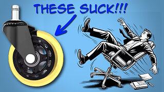 "Rollerblade" Office Chair Wheels Suck (do not buy)