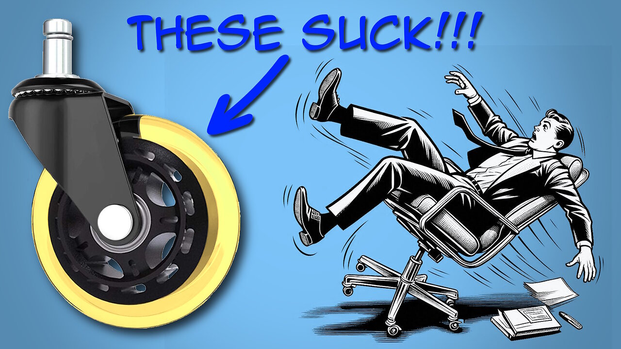 "Rollerblade" Office Chair Wheels Suck (do not buy)