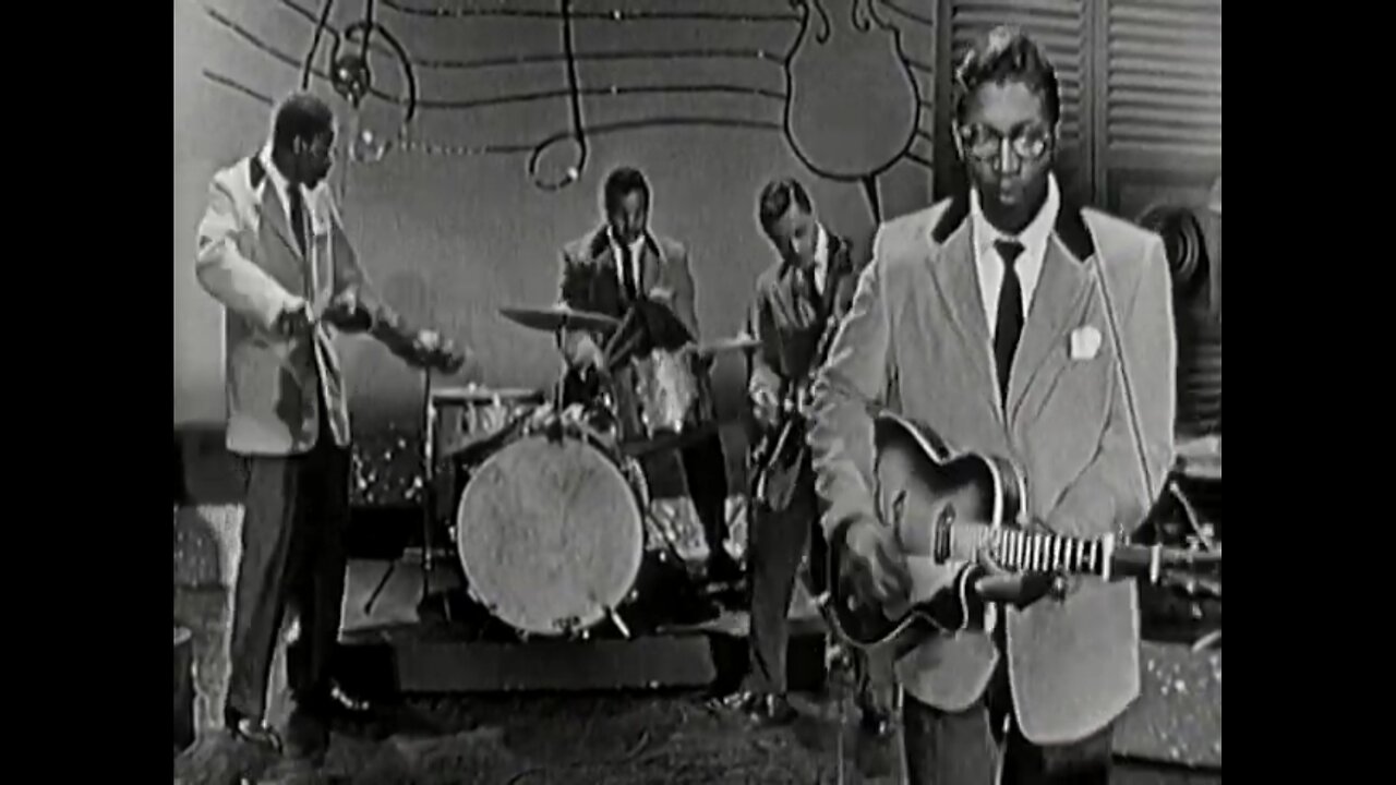 Bo Diddley ~ Portrait Format ~ Performs "Bo Diddley" on Ed Sullivan (1955)