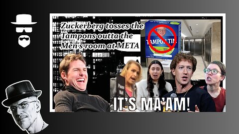 ZUCK TRASHES TAMPONS IN MEN'S ROOMS AT META...LOL