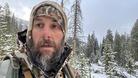 Snowy Idaho elk hunting 2024