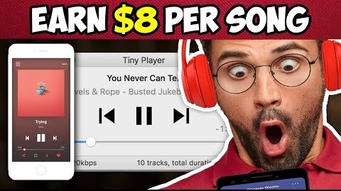 Earn $800 Just By Listening To Music (Earn $8 PER SONG) (Make Money Online From Home)