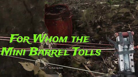 For Whom the Mini Barrel Tolls