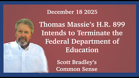 Thomas Massie's H.R. 899 Intends to Terminate the Federal Department of Education