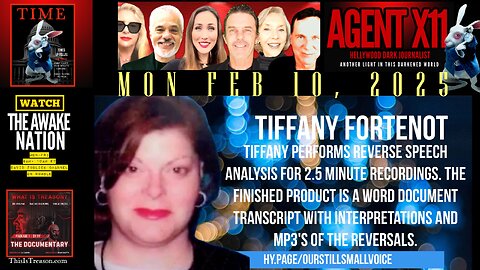 AGENT X11: EP 127: TIFFANY FONTENOT: REVERSE SPEECH