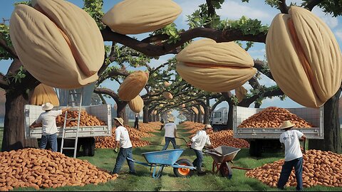 How California Harvested 3 Billion Pounds of Almond |Almond Farming step by step Documentary