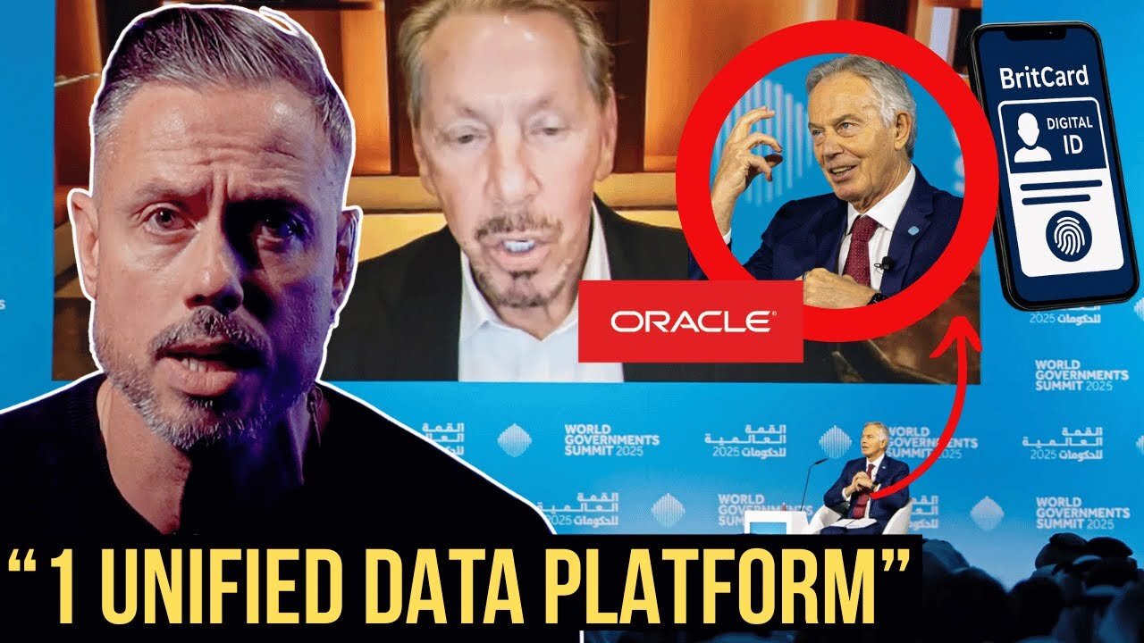 Tony Blair & Oracle Billionaire Expose The Elites AI Digital ID Plans