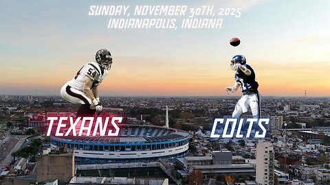 Houston Texans @ Indianapolis Colts, Week 13, Diggin' Deeper Into the NFL