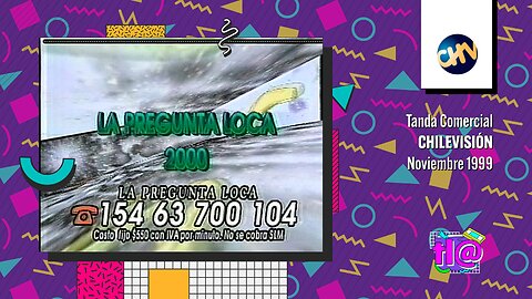 Tanda Comercial Chilevisión (Noviembre 1999)