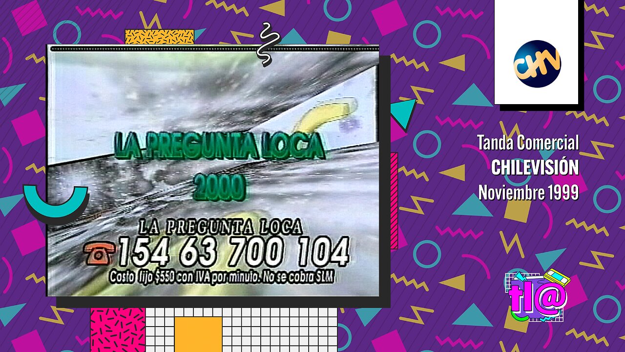 Tanda Comercial Chilevisión (Noviembre 1999)