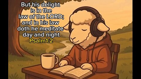 Psalm 1:2 — “Meditation Day and Night” | LofiPsalm | Peaceful Scripture Lofi