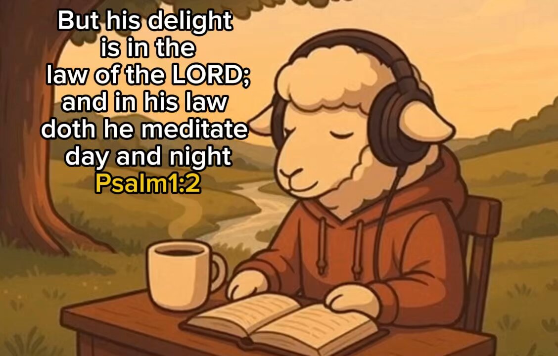 Psalm 1:2 — “Meditation Day and Night” | LofiPsalm | Peaceful Scripture Lofi