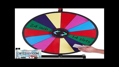 VEVOR 24 inch Spinning Prize Wheel 14 Slots Tabletop Spinner Heavy Duty Review