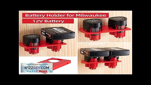 Battery Holder for Milwaukee 12V Battery Wall Mount Dock Holder Fit Review