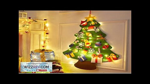 Baby Montessori Toy 32pcs DIY Felt Christmas Tree Toddlers Busy Board Xmas Review