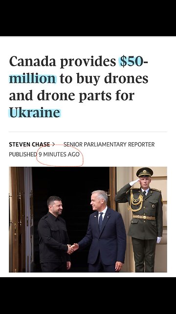 Just Announced 🇺🇦 amid corruption scandals, Canada GIVES UKRAINE $50 MILLION 🤯 so wrong
