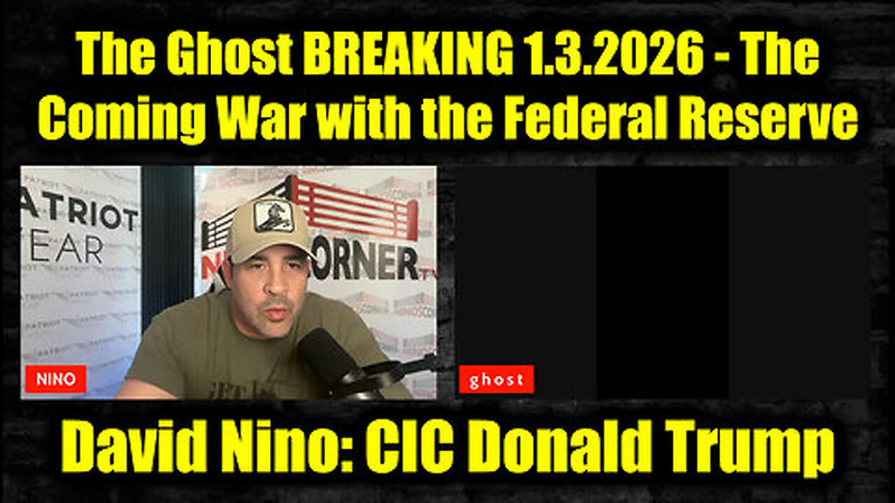 David Nino Rodriguez & The Ghost BREAKING 1.3.26 - The Coming War with the Federal Reserve