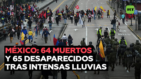 Ascienden a 64 los muertos por intensas lluvias en México