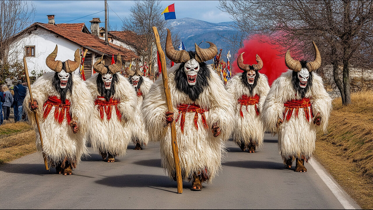 Romania's Krampus Parade – Oldest Traditions on New Year's Eve in Bucovina 2025