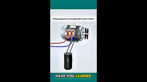 How to Convert a 380V Motor to 220V | Full Wiring Diagram Explanation