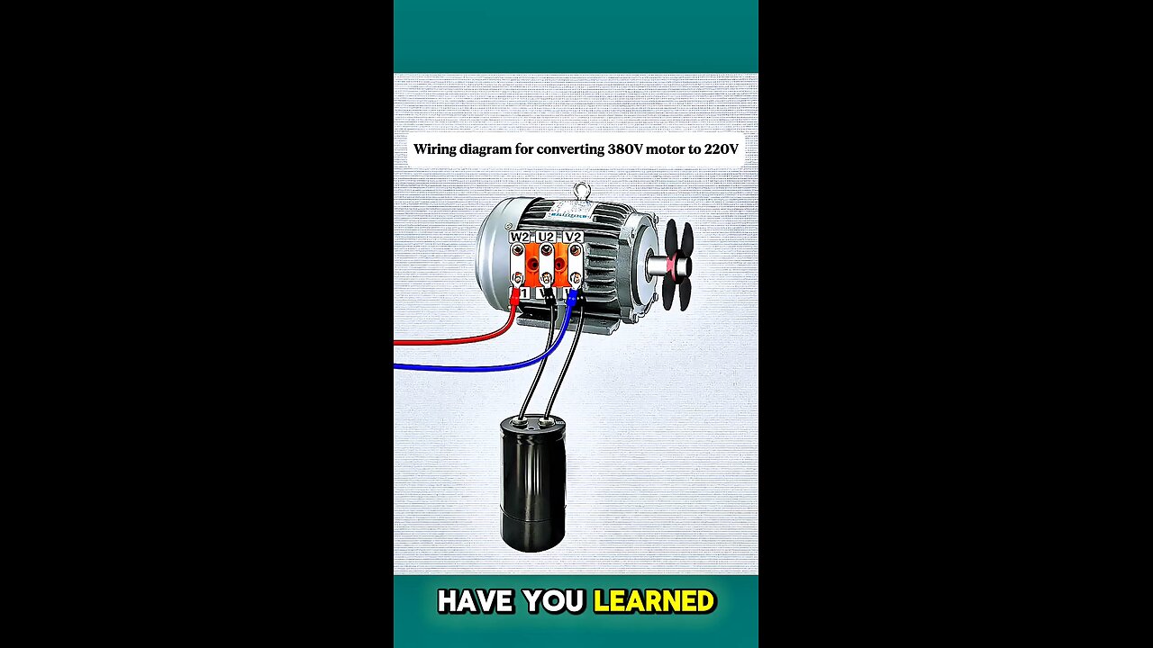 How to Convert a 380V Motor to 220V | Full Wiring Diagram Explanation