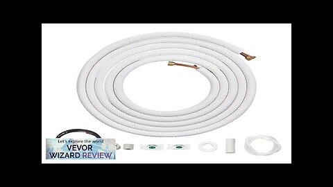 VEVOR 25FT Mini Split Line Set 1/4" & 1/2" O.D Copper Pipes Review