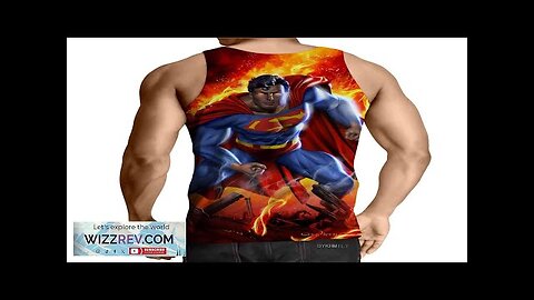 Superman Is On Fire Unique Design Full Print Tank Top Review