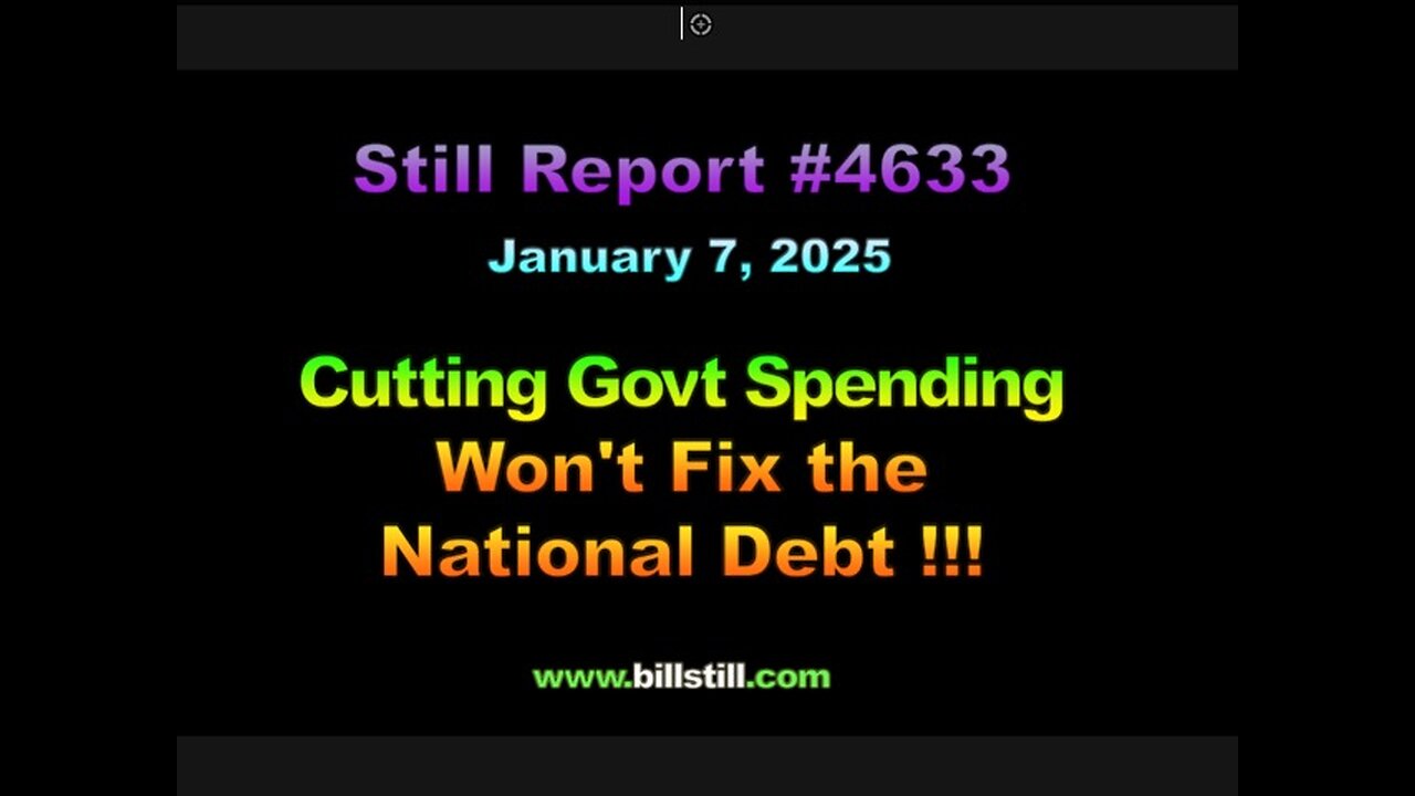 Cutting Govt Spending Won't Fix the National Debt, 4633