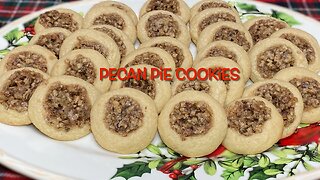 Pecan Pie Cookies | Perfect Dessert for those who like Pecan Pie, but not the Syrupy Center!