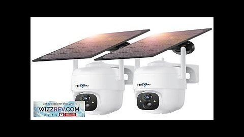 2pcs Hiseeu 2CQ1 3MP Solar WIFI IP Camera Wireless Outdoor IP66 Waterproof Review