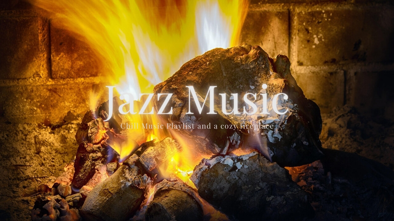 Smooth Jazz Music and the BEST Cozy Fireplace 4k.