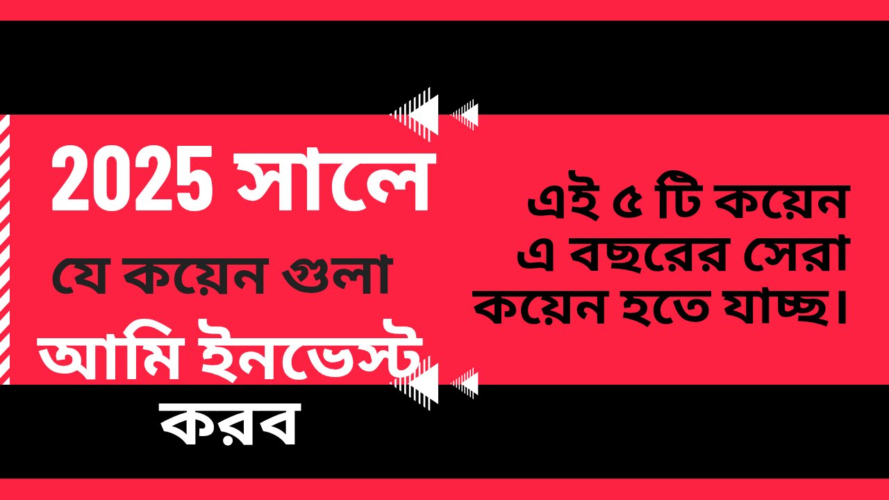 ২০২৫ আমি যে কয়েন গুলোতে ইনভেস্ট করার প্লানিং করতেছি।