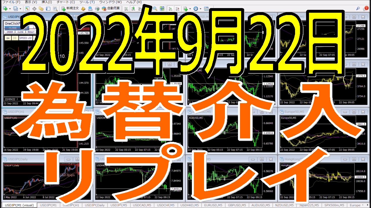 9月22日の為替介入リプレイ