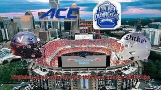 The ACC championship sees a rematch between Virginia and underwhelming Duke