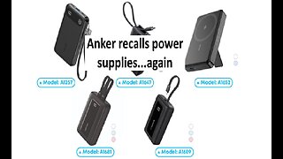Anker power supply recalled again