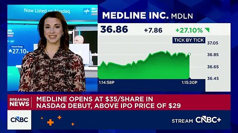 Medline opens at $35, above IPO price of $29