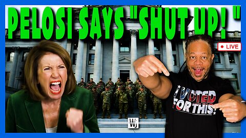 Nancy Pelosi Tells Reporter To “SHUT UP!”
