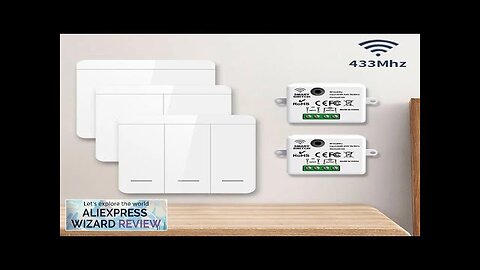 86 Wireless Smart RF 433Mhz Wall Panel with Remote Control 1/2/3gang Mini Review