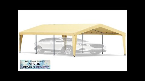 VEVOR Carport Canopy Car Shelter Tent 10 x 20ft for Auto Boat Review