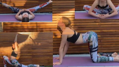 STRETCHES FOR THE INFLEXIBLE, gymnast, yoga,