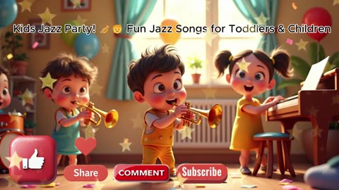 Kids Jazz Party! 🎺🧒 | Fun Jazz Songs for Toddlers & Children | Little Lamb Studios
