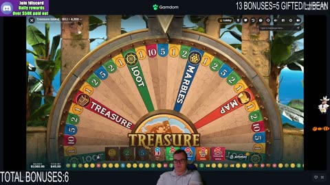 TREASURE ISLAND LIVE CASINO GAME MADNESS!