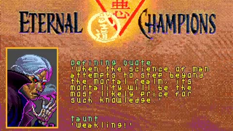 SEGA Mega-CD Longplay 105 Eternal Champions - Challenge from the Dark Side