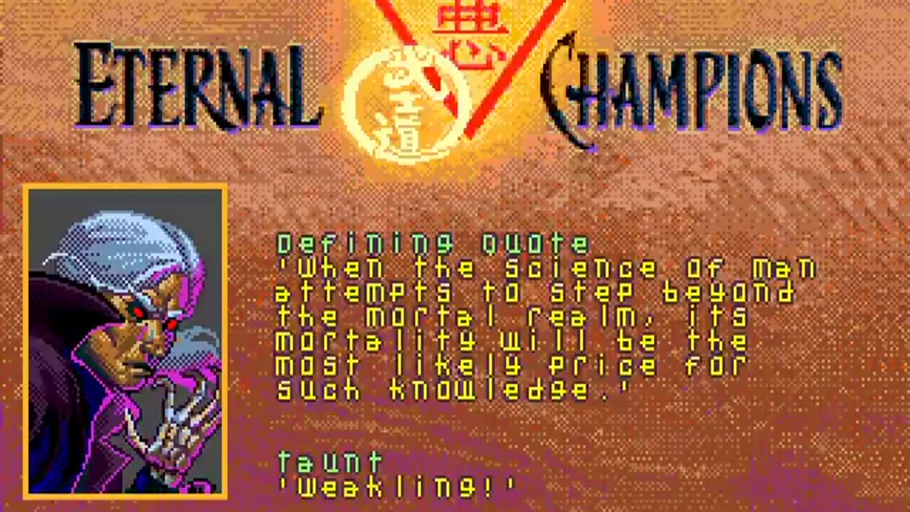 SEGA Mega-CD Longplay 105 Eternal Champions - Challenge from the Dark Side