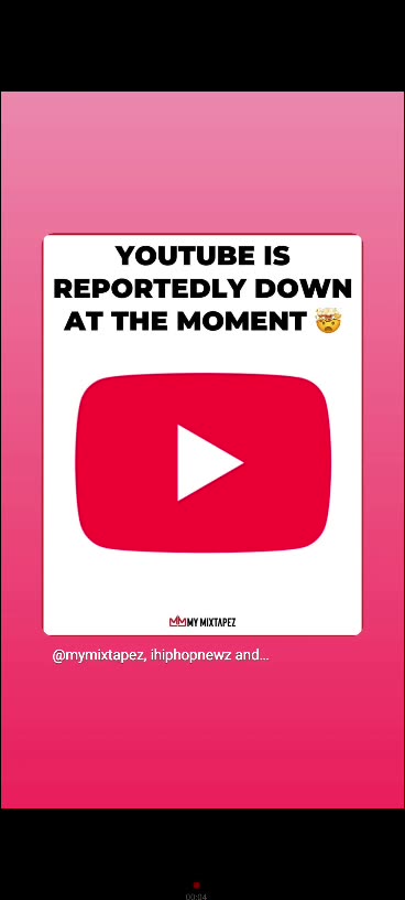 According to it youtube reportly down at the moment 11/11/25