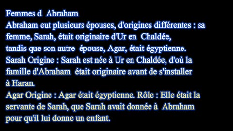 De quel pays vient Abraham ?