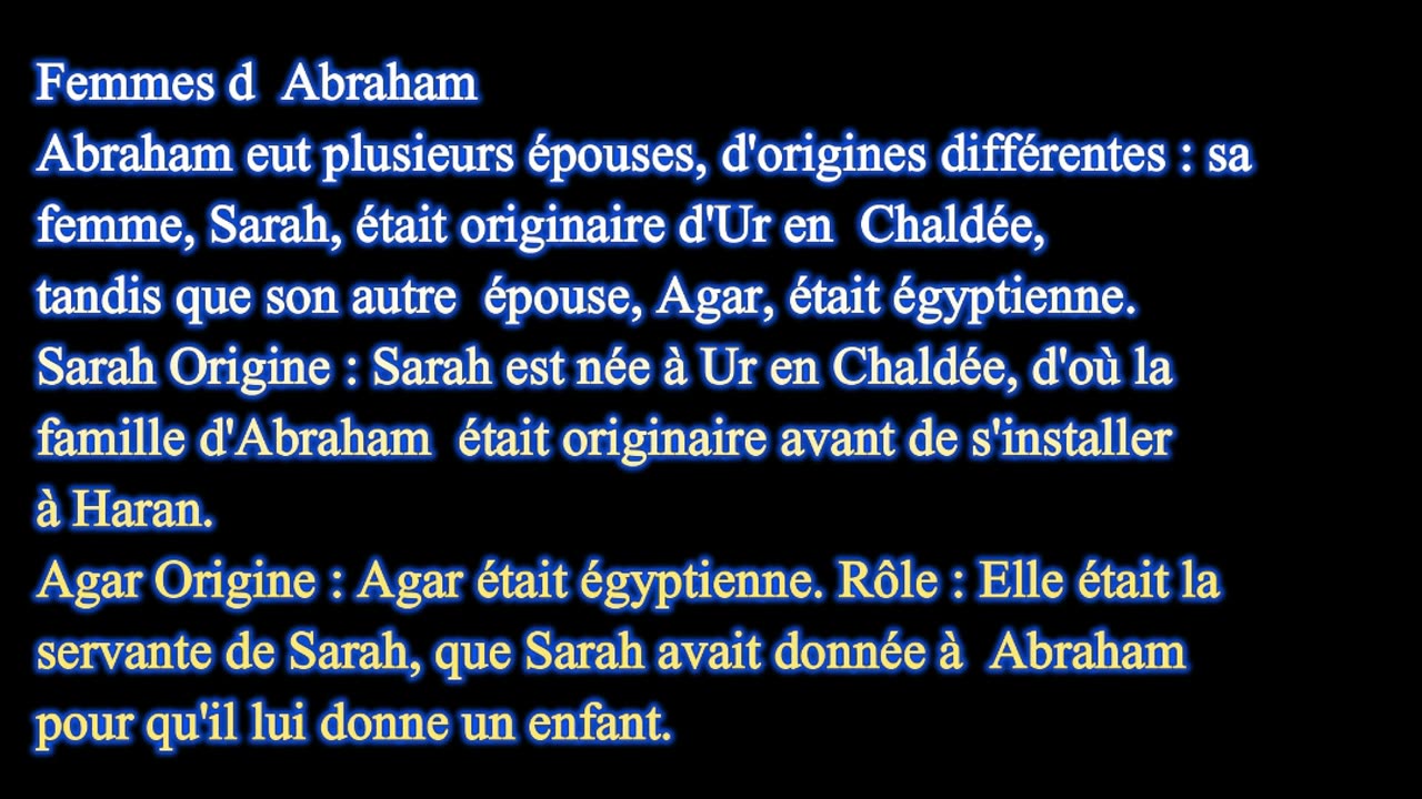 De quel pays vient Abraham ?
