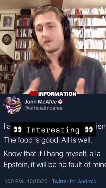 What did John McAfee have that required the IDF to come clean it up?