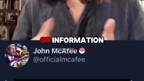 What did John McAfee have that required the IDF to come clean it up?